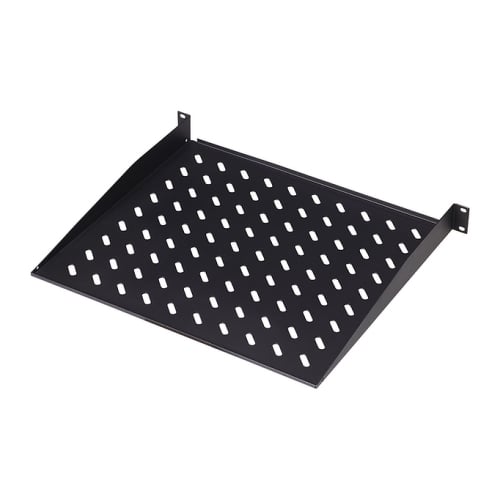 DIGITUS PRATELEIRA 19" FIX FRONTAL 1U F600MM PRETO - DIGITUS DN-19 TRAY-1-400-SW
