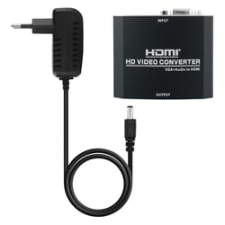Adaptador HDMI Macho / SVGA Fêmea 15cm - Nanocable NAN10.16.2101-BK