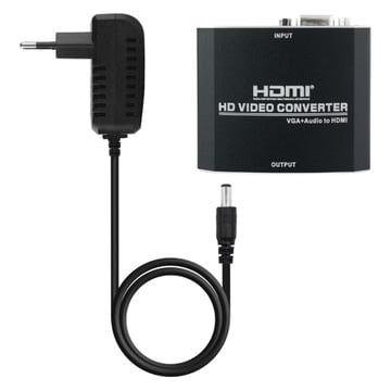 Adaptador HDMI Macho / SVGA Fêmea 15cm - Nanocable NAN10.16.2101-BK