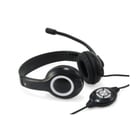 Auricular Conceptronic Polona USB com microfone - Microfone flexível - Banda para a cabeça ajustável - Almofadas para os ouvidos - Controlos para os auriculares - Cabo de 2 m - Preto - Conceptronic CCHATSTARU2B