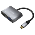Conversor Aisens USB-C para VGA/HDMI 4K - USB-C/M-VGA/H-HDMI/H - 15CM - Cor cinza - Aisens A109-0627