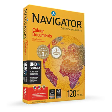 Papel 120gr Fotocopia A3 Navigator Colour Documents 1x500Fls - Navigator 1801101&#47;UN