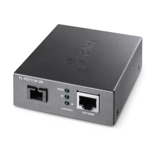 TP-LINK 10/100 MBPS RJ45 TO 100 MBPS SINGLE M SC WDM BI-DIRECT FIBER CONVERTER - TP-Link TL-FC111A-20