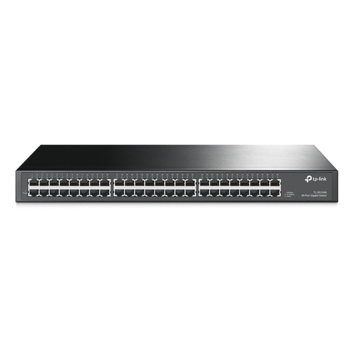 TP-Link Switch Gigabit de 48 portas, 48 portas RJ45 de 10/100/1000M, caixa de aço montável em rack de 1U - TP-Link TL-SG1048 V4.0