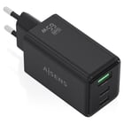 AISENS CARREGADOR GaN 65W 2xUSB-C PD3,0 QC4,0 1xUSB-A QC3,0 PRETO - Aisens ASCH-65W3P073-BK