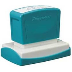 Carimbo 36x61mm Preto Xstamper Quix Q16B 1un - Xstamper XST-Q16B