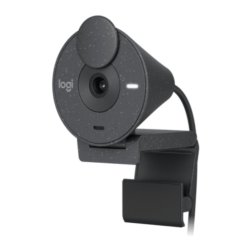 Webcam Logitech Brio 300 Full HD - 2 megapixels - Campo de visão de 70º - Cor grafite - Logitech 960-001436