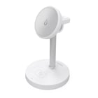 Carregador sem fios Aisens 15W - USB-C - Protocolo Qi2 - Telemóvel, Apple Watch e auscultadores - Proteção contra sobretensão, sobretemperatura e sobrecorrente - Cor branca - Aisens ASCH-15W3WC065-W