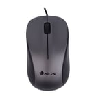 Rato USB NGS Crew 1200dpi - 3 botões - Utilização ambidestra - Cabo de 1,30 m - Cinzento/Preto - NGS 126658