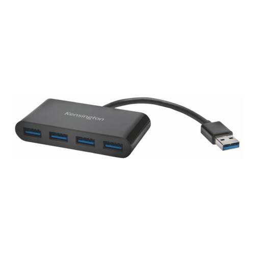 Kensington Hub 4 Portas USB 3.0 - Grande Produtividade - Preto - Kensington K39121EU