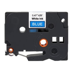 Brother TZe535 Generic Laminated Label Tape - Texto branco sobre fundo azul - Largura 12mm x 8 metros - BR-TZE535