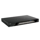 D-Link Managed Switch 20 portas Giga PoE + 4 portas 2.5G PoE + 2 portas 10G + 2 portas 10GSFP - D-Link DGS-1520-28MP/E