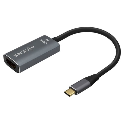 Conversor USB-C para HDMI 4K@60Hz em alumínio da Aisens - USB-C/M-HDMI/H - 15 cm - Cinzento - Aisens A109-0683