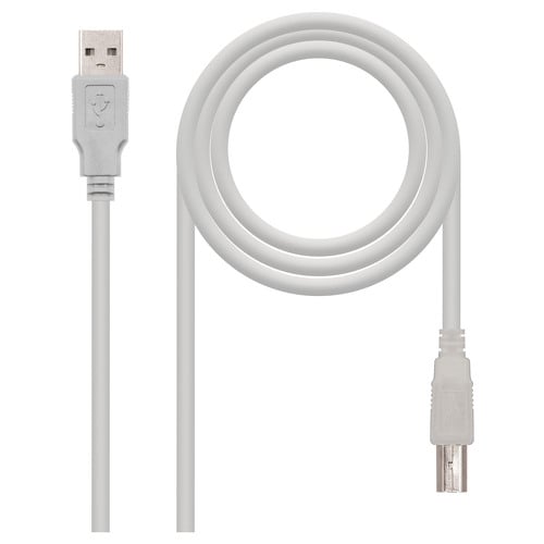 Cabo de impressora nanocabo USB-A 2.0 macho para USB-B macho 3m - Nanocable 10.01.0104