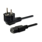 Equipar o cabo de alimentação C13 para Schuko fêmea/macho 1,8 m preto - Equip EQ112120