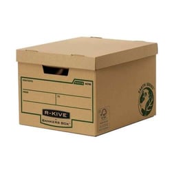 Fellowes Bankers Box Earth File Box - Montagem manual - Cartão reciclado com certificação FSC - Castanho - Fellowes 4470601
