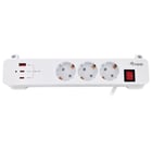 Equip Life Extensao Electrica 3xSCHUKO com Interruptor 2xUSB-C 1xUSB - Equip 24555607101