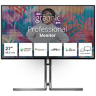 AOC MONITOR IPS 27" UHD 4K HDMI DP USB-C DOCKING COLUNAS HAS PIVOT U27U3CV - AOC U27U3CV