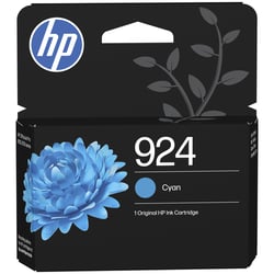 HP 924 Cyan Original Ink Cartridge - HP 4K0U3NE#LS1