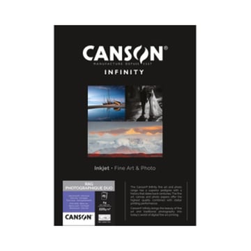 Papel A4 220g Canson Infinity Rag Photograph Duo 100% Algodão 10Fls - Canson 1236211015