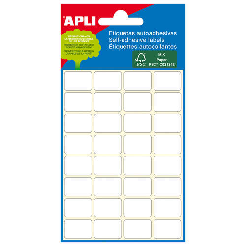 Etiquetas Apli Minibag Branco Ø 19.0mm 6 Folhas - APLI 207401