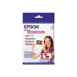 Papel de Autocolante Fotografico A6 250gr (SO41176) 5 Folhas - Epson EPSC13S041176