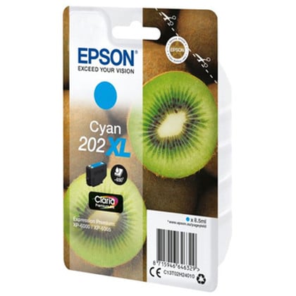 Epson Kiwi 202XL tinteiro 1 unidade(s) Original Rendimento alto (XL) Ciano - Epson C13T02H24010