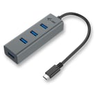 Hub i-tec 4 portas USB-C 4x USB 3.0 - Metal - i-tec C31HUBMETAL403