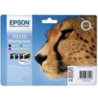Epson Cheetah Multipack de 4 cores T0715 Tinta DURABrite Ultra (c/alarme RF+AM) - Epson C13T07154020