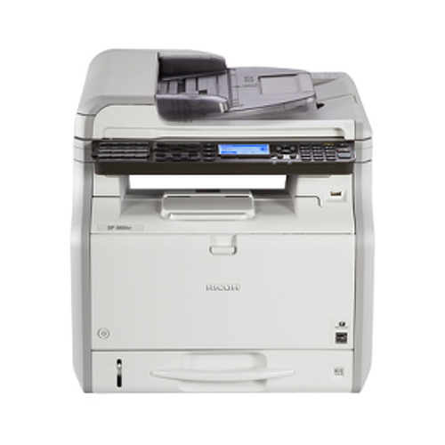 Ricoh SP 3600SF, Laser, Impressão a preto e branco, 1200 x 1200 DPI, Fotocopiadora a preto e branco, A4, Preto, Cinzento, Branco - Ricoh SP3600SF