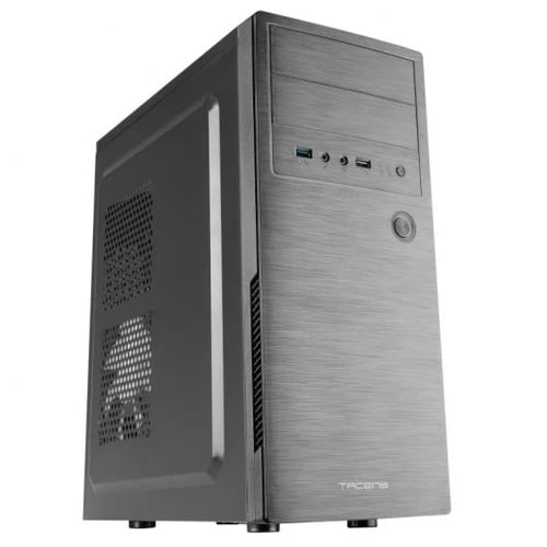Caixa semi-torre Tacens Initiox ATX, Micro ATX, Mini-ITX - Tamanhos de disco rígido 2,5", 3,5", 5,25" - USB-A 2.0, USB-A 3.0 e áudio - 1 unidade de disco rígido de 120 mm instalada - Tacens 2INITIOX
