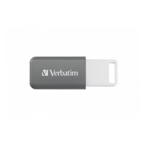 PEN VERBATIM 128GB USB 2.0 DATABAR GREY - Verbatim 49456