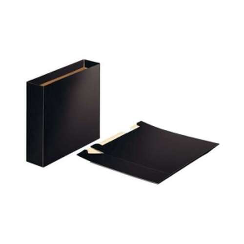 Caixa de Arquivo de Cartão Esselte - Tamanho Fólio - Lombada 75mm - Capacidade 500 Folhas - Cor Preto - Esselte 624149