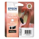 Epson T0870 Pacote com 2 cartuchos de tinta originais otimizador de brilho - C13T08704010 - Epson C13T08704010
