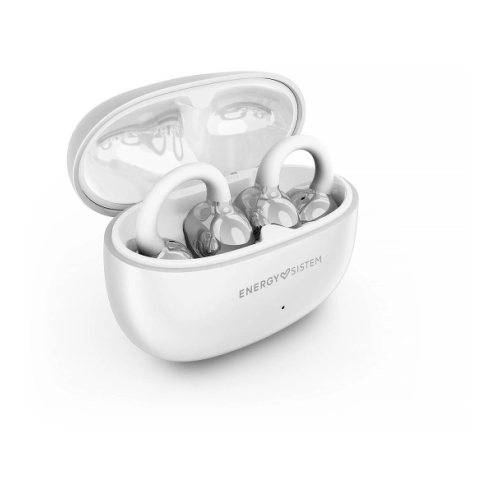 Fones de ouvido Energy Sistem ChicPods True Wireless - Bluetooth 5.4 - Bateria com duração de 23 horas - Tecnologia Open Sound - Microfone com redução de ruído - Assistente de voz integrado - Design curvo - Branco - Energy Sistem 459667