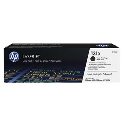 HP Pack Duplo de Toner LaserJet original 131X Preto de elevado rendimento - CF210XD