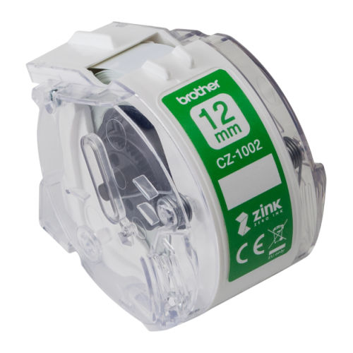 Rolo de fita adesiva Zero Ink. Largura: 12mm. Comprimento: 5m - Brother CZ1002