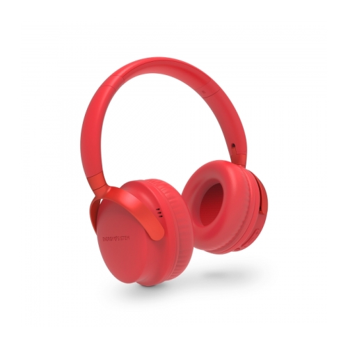 Energy Sistem Auriculares Bluetooth 5.1 - Diseño Plegable - 25h de Bateria - Graves Profundos - Microfono de Alta Calidad - Acabados Metalicos - Color Rojo - Energy Sistem 298657
