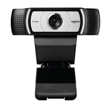 Logitech C930e Webcam HD 1080p - USB 2.0 - Microfones incorporados - Focagem automática - Ângulo de visualização de 90° - Preto/Prata - Logitech 960-000972