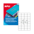 Etiquetas Resistentes 048,5x025,4mm 20Fls Transparente Apli 880un - APLI APL01223