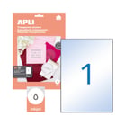 Etiquetas 210x297mm 10Fls A4 Transparente Apli 10un - APLI APL10053