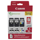 Canon PG-540L/CL-541XL Embalagem múltipla de 3 tinteiros originais + 50 folhas de papel fotográfico - 5224B015 - Canon 5224B015