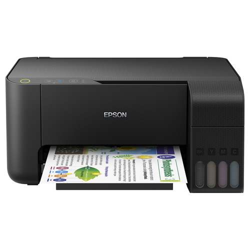 Epson EcoTank L3110, Jato de tinta, Impressão a cores, 5760 x 1440 DPI, Cópia a cores, A4, Preto - Epson C11CG87403B1