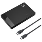 EWENT CAIXA DISCO EXTERNA USB-C SEM PARAFUSOS BLACK - Ewent EW7073