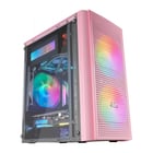 Mars Gaming MC300 Caja Gaming Compacta - Ventana Cristal Templado - 3 Ventiladores FRGB - Rejilla Frontal TOTAL-MESH - Soporte Micro-ATX/Mini-ITX - Iluminacion RGB - Color Rosa - Mars Gaming 294722