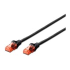 EWENT CHICOTE CAT6 UTP 1MT PRETO - Ewent IM1008