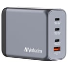 VERBATIM CARREGADOR GAN 200W 3x USB-C (100+100+65W) + 1xUSBA (60W) - Verbatim 32204