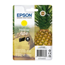 EPSON TINTEIRO AMARELO 604 XP2200/05/3200/05/4200/05/WF2910/30/35/50 - Epson C13T10G44020
