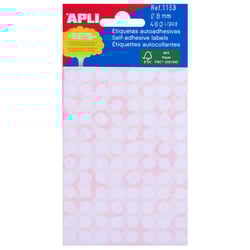 Etiquetas Apli Minibag Branco Ø 8.0mm 5 Folhas - APLI 207386