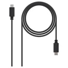 Nanocabo USB-C 2.0 Macho para USB-C Macho 1m - Nanocable 10.01.2301